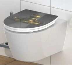 SCHÜTTE WC-Bril 82581 RELAXING FROG - High Gloss - Duroplast - Soft Close - Afklikbaar - RVS-Scharnieren - Decor - 1-zijdige Print -Badkamer Accessoires Winkel 1200x1072 1
