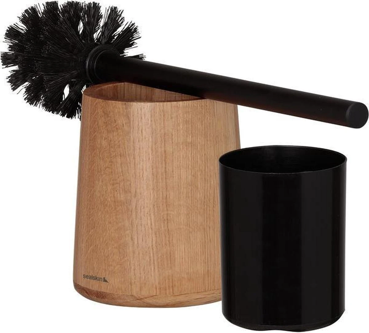 Sealskin Earth - Toiletborstel Met Houder Vrijstaand - Eiken 5 Sealskin Earth - Toiletborstel Met Houder Vrijstaand - Eiken - Afbeelding 3