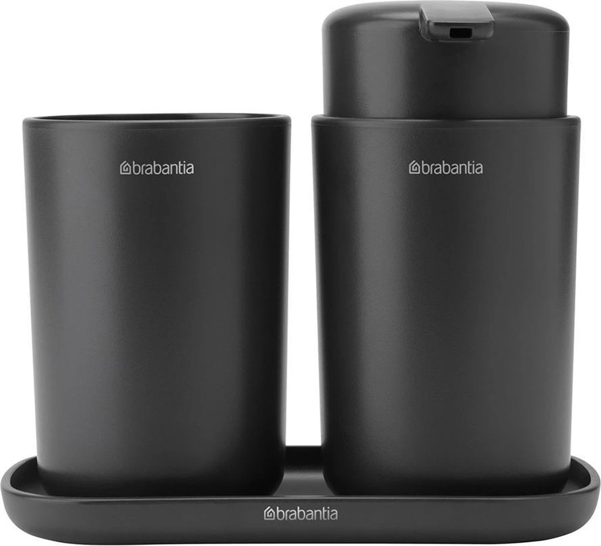 Brabantia ReNew Badkameraccessoires Set - 3-delig - Dark Grey 15 Brabantia ReNew Badkameraccessoires Set - 3-delig - Dark Grey - Afbeelding 13