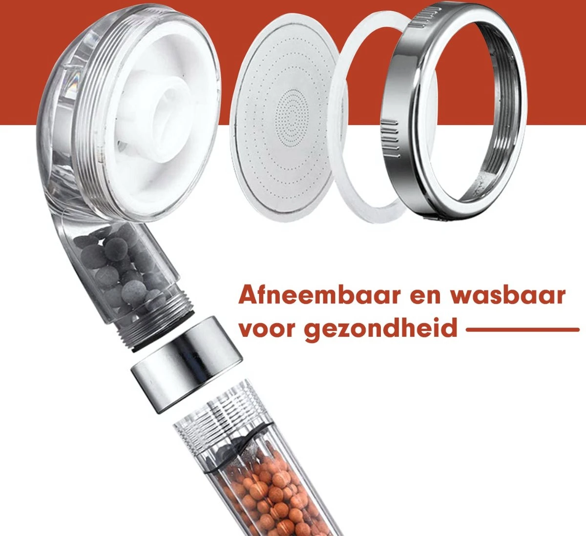 Imperatoris | Ionische Douchekop - Waterbesparend – Met Hoge Druk En Filter – Regendouche 4 Imperatoris | Ionische Douchekop - Waterbesparend – Met Hoge Druk En Filter – Regendouche - Afbeelding 2