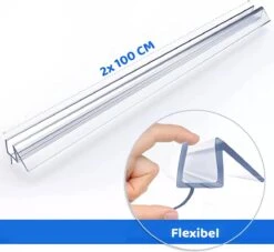 Minismus Douchedeurafdichting Met Waterkering (2 Strips Van 1 Meter, Makkelijk Inkortbaar) - Waterstopper Geschikt Voor Glas Van 6 Tot 8 Mm - Douchedorpel - Lekstrip Voor Horizontale Bevestiging 20 Minismus Douchedeurafdichting Met Waterkering (2 Strips Van 1 Meter, Makkelijk Inkortbaar) - Waterstopper Geschikt Voor Glas Van 6 Tot 8 Mm - Douchedorpel - Lekstrip Voor Horizontale Bevestiging -Badkamer Accessoires Winkel 1200x1101 4