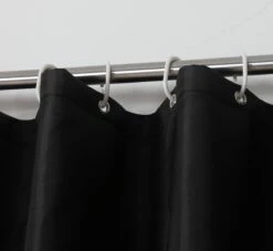 MLN Basics® Douchegordijn | Zwart | 120x200 Cm | Inclusief Ringen | Anti-schimmel -Badkamer Accessoires Winkel 1200x1103 1