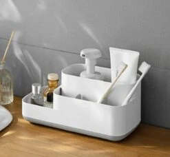 Tandenborstelhouder Badkamer – Elektrische Tandenborstel Houder - Tandenborstel - Make Up Organizer - Desk Organizer - Bureau Organizer - Opbergbox - Wit -Badkamer Accessoires Winkel 1200x1108 3