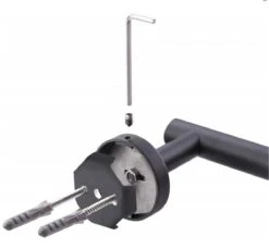 DesignX Toiletrolhouder Zwart - WC Rolhouder - Matte - Papier - Houder - Incl. Schroeven -Badkamer Accessoires Winkel 1200x1113