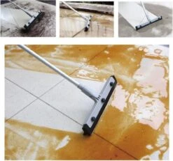 Vitamo™ Premium 2-in-1 Badkamer Vloerwisser Lang Met Ophangsysteem - Douchewisser Met Afdraaibare Wisser - Raamwisser - 180° Draaiend - Uitschuifbaar 70/125 CM - Grijs -Badkamer Accessoires Winkel 1200x1120