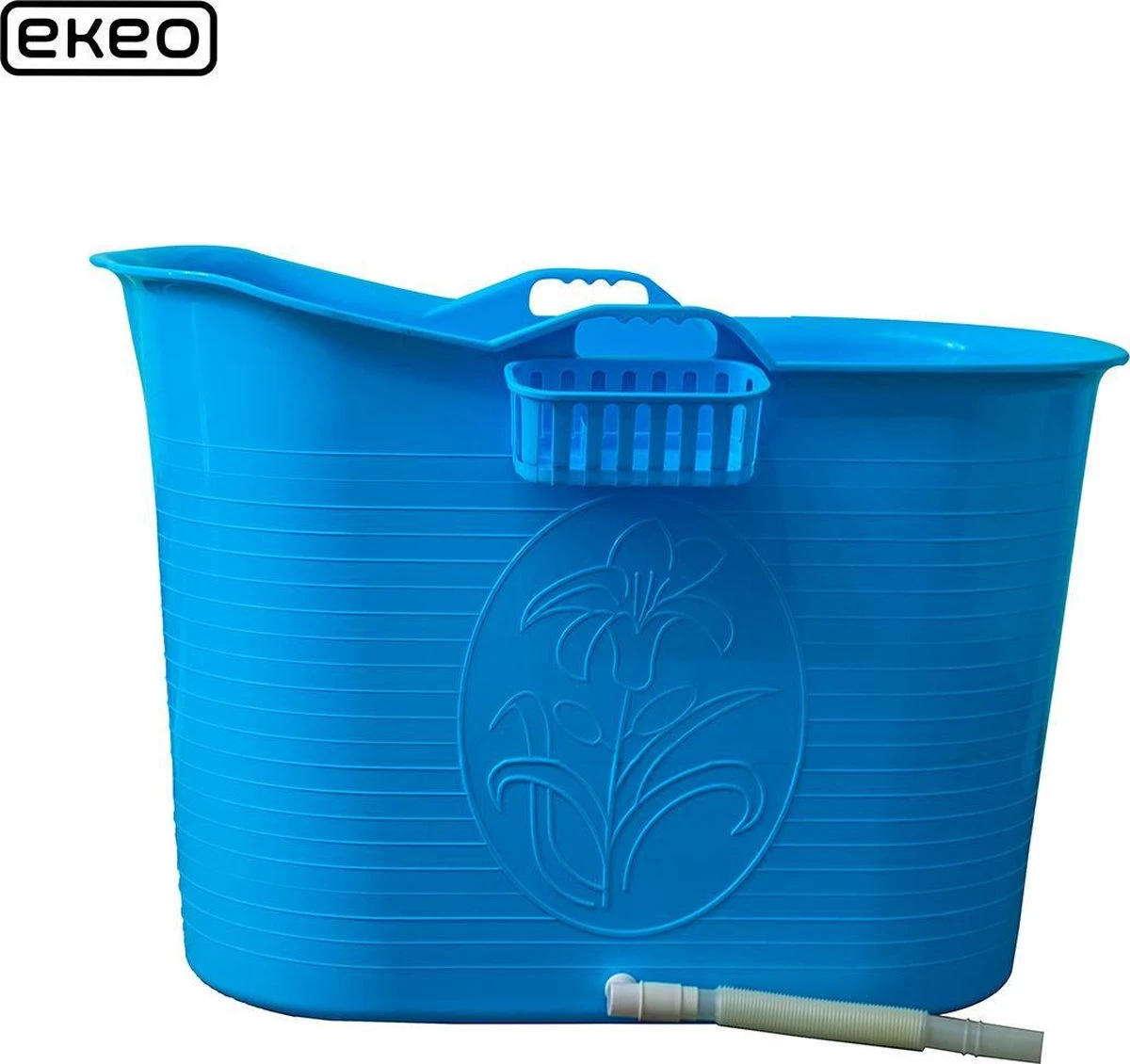 EKEO - Zitbad Voor Volwassenen – Bath Bucket – 200L – Mobiele Badkuip – Inclusief Badrek - Blauw 6 EKEO - Zitbad Voor Volwassenen – Bath Bucket – 200L – Mobiele Badkuip – Inclusief Badrek - Blauw - Afbeelding 4