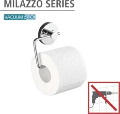 WENKO Vacuum-Loc Toiletrolhouder Milazzo Chroom - WC Rolhouder - Bevestigen Zonder Boren -Badkamer Accessoires Winkel 1200x1134 1