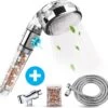Waterbesparende Ionische Douchekop Met Slang En Houder - Handdouche - 3 Standen - Regendouche -Badkamer Accessoires Winkel 1200x1141