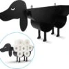 Sanics Reserverolhouder Vrijstaand - Hangend - Wandhouder - Hond - Zwart - Dier -Badkamer Accessoires Winkel 1200x1144