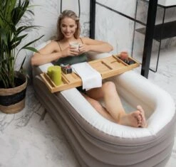 Tubble® Compact - Klein Opblaasbaar Ligbad 140 Cm Lang – Opvouwbaar Bad Voor Volwassenen Tot 170cm - IJsbad Wim Hof Methode - Zitbad - 200L -Badkamer Accessoires Winkel 1200x1144 11