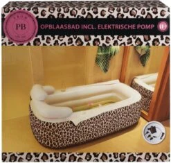 Merkloos Opblaasbare Badkuip Met Panterprint | 158x80x65 | Incl. Pomp -Badkamer Accessoires Winkel 1200x1144 12
