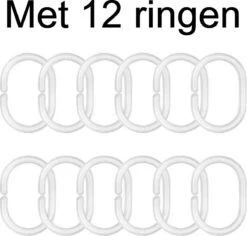 Ulticool Douchegordijn - Doorkijk Strand Zee Natuur - 180 X 200 Cm - Met 12 Ringen - Blauw Wit Groen -Badkamer Accessoires Winkel 1200x1147 11