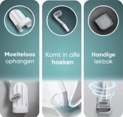 Bradey Toiletborstel Siliconen - WC Borstel Met Houder - Optimale Hygiëne - Golfclub-vorm - Komt In Alle Hoeken -Badkamer Accessoires Winkel 1200x1148 3