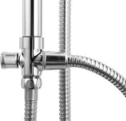 Lifa Bathing Zilveren Douchesysteem - Verstelbare Doucheset - RVS En ABS - Regendouche En Handdouche - Chroom - Incl. Bevestigingsmateriaal -Badkamer Accessoires Winkel 1200x1148 6