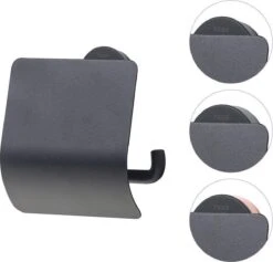 Tiger Urban Toiletaccessoireset - Toiletborstel Met Houder - Toiletrolhouder Met Klep - Handdoekhaak - Zwart -Badkamer Accessoires Winkel 1200x1151 1