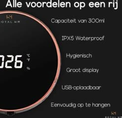 Royal WM - Automatische Zeepdispenser - 300ml - Zwart - Wandmontage - Sensor -Badkamer Accessoires Winkel 1200x1156 10