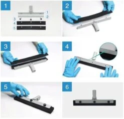 Vitamo™ Premium 2-in-1 Badkamer Vloerwisser Lang Met Ophangsysteem - Douchewisser Met Afdraaibare Wisser - Raamwisser - 180° Draaiend - Uitschuifbaar 70/125 CM - Grijs -Badkamer Accessoires Winkel 1200x1156 2