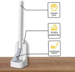 Bradey Toiletborstel Siliconen - WC Borstel Met Houder - Optimale Hygiëne - Golfclub-vorm - Komt In Alle Hoeken -Badkamer Accessoires Winkel 1200x1156 6