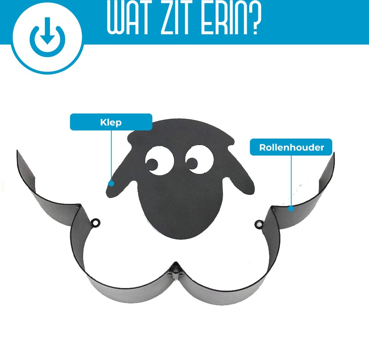 Schaap Toiletrolhouder| Extensso® | - Wc Rolhouder - Wc Rolhouder Zwart - Wc Rolhouder Staand - Wc Rolhouder Zonder Boren - Toiletrolhouder Staand - Zonder Boren - Toiletrolstandaard - Kerst Cadeau - Cadeautjes 8 Schaap Toiletrolhouder| Extensso® | - Wc Rolhouder - Wc Rolhouder Zwart - Wc Rolhouder Staand - Wc Rolhouder Zonder Boren - Toiletrolhouder Staand - Zonder Boren - Toiletrolstandaard - Kerst Cadeau - Cadeautjes - Afbeelding 6