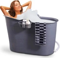 Zitbad Voor Volwassenen - Bath Bucket - Grijs - 200L -Badkamer Accessoires Winkel 1200x1157 8