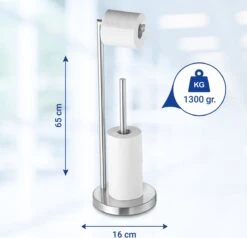 VDN Stainless Wc Rolhouder Staand - Toiletrolhouder En Reserverolhouder - RVS - Geschikt Voor 3+1 WC Papier Rollen - 2 In 1 -Badkamer Accessoires Winkel 1200x1158 1