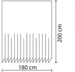 Livetti | Douchegordijn - Shower Curtain | 180x200 | Licht Grijs | One Stk | Polyester | Inclusief Ringen | 1800694 -Badkamer Accessoires Winkel 1200x1161 6