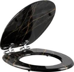 Kamyra® Toiletbril Met Softclose & Print - Toiletbrillen, WC Bril, Brillen, Toiletzitting - Zwart Marmer - 37.5x43.5 Cm 10 Kamyra® Toiletbril Met Softclose & Print - Toiletbrillen, WC Bril, Brillen, Toiletzitting - Zwart Marmer - 37.5x43.5 Cm -Badkamer Accessoires Winkel 1200x1162 10