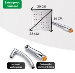 Regendouchekop XL Deluxe Ionisch Met Premium Waterfilter - Waterbesparend - ø 28 Cm - Inclusief Extra Navulling - Slang En Houder - Douchekop Met Filter - Regendouche - Handdouche - Hoge Druk - RVS - Douchefilter - Wellness - Spa 20 Regendouchekop XL Deluxe Ionisch Met Premium Waterfilter - Waterbesparend - ø 28 Cm - Inclusief Extra Navulling - Slang En Houder - Douchekop Met Filter - Regendouche - Handdouche - Hoge Druk - RVS - Douchefilter - Wellness - Spa -Badkamer Accessoires Winkel 1200x1162 5