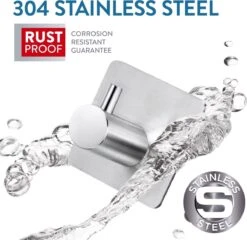 Tatkraft George Heavy Duty Zelfklevende Wandhaakjes - RVS Handdoekhouder Haak - Muur Ophang Zelfklevend Muurhaak Ophanghaakjes - Handdoekklem Keuken Ophanghaak Zonder Boren - Wand Theedoek / Handdoek Houder - Universeel Gebruik - Set Van 4 Stuks 16 Tatkraft George Heavy Duty Zelfklevende Wandhaakjes - RVS Handdoekhouder Haak - Muur Ophang Zelfklevend Muurhaak Ophanghaakjes - Handdoekklem Keuken Ophanghaak Zonder Boren - Wand Theedoek / Handdoek Houder - Universeel Gebruik - Set Van 4 Stuks -Badkamer Accessoires Winkel 1200x1164