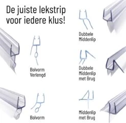 Simple Fix Lekstrip - Douchestrip - Waterkering - 70CM Lang - 6MM Glasdikte - Lekdorpel -Badkamer Accessoires Winkel 1200x1171 8