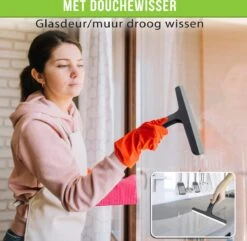 Doucherek Zonder Boren Inclusief Douchewisser - Aan Douchewand - Zwart - Ophangbaar - Zuignap - 2 Laags - Wiper - Shower Rack - Valentijnsdag Cadeau -Badkamer Accessoires Winkel 1200x1172 2