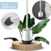 Merkloos Toiletborstel Siliconen Met Houder - Luxe WC Borstel - Vrijstaand Of Hangend - Antibacteriële Borstel Zonder Krassen - Sneldrogend - Wit Met Zwart -Badkamer Accessoires Winkel 1200x1172 4