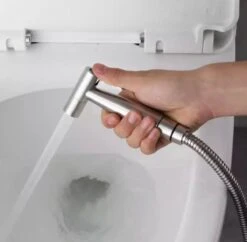 BetterSells® Bidet Handdoucheset - Shattaf - Bidet Sproeier Uit Geborsteld RVS - Inclusief Slang, T-stuk & Wandhouder -Badkamer Accessoires Winkel 1200x1175 12