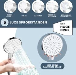 EcoRain™ Waterbesparende Douchekop Mark Met WATERFILTER - 50% Waterbesparend - Regendouche - 5 Sproeistanden - Hoge Druk - Betere Huid - Handdouche - Luxe Moderne Douchekop - Hoge Kwaliteit - Chrome 16 EcoRain™ Waterbesparende Douchekop Mark Met WATERFILTER - 50% Waterbesparend - Regendouche - 5 Sproeistanden - Hoge Druk - Betere Huid - Handdouche - Luxe Moderne Douchekop - Hoge Kwaliteit - Chrome -Badkamer Accessoires Winkel 1200x1180 3