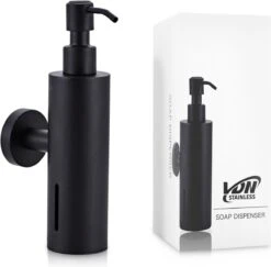 VDN Stainless Zeeppompje - Zeepdispenser Wandmontage - Zwart - Hangend - RVS -Badkamer Accessoires Winkel 1200x1181 2