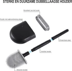 WC Borstel – Siliconen – Zwart – WC Borstel Met Houder – Vrijstaand – Hangend – WC Borstel En Houder – WC Borstel Zwart 22 WC Borstel – Siliconen – Zwart – WC Borstel Met Houder – Vrijstaand – Hangend – WC Borstel En Houder – WC Borstel Zwart -Badkamer Accessoires Winkel 1200x1187 4