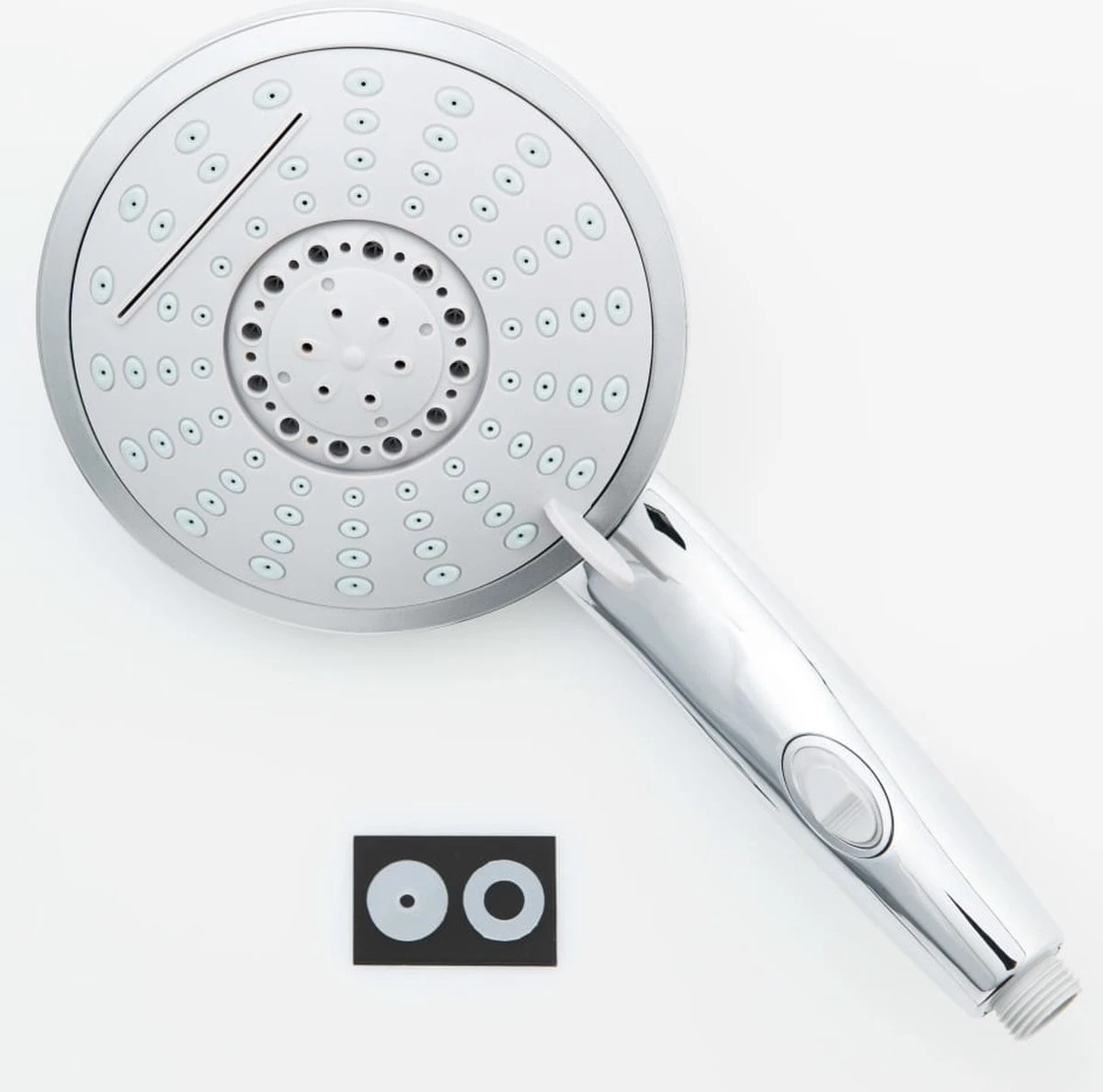 SCHÜTTE Niagara Handdouche - Douchekop Ø 15 Cm - 5 Standen - Watervaluitloop - Waterstop - Chroom 12 SCHÜTTE Niagara Handdouche - Douchekop Ø 15 Cm - 5 Standen - Watervaluitloop - Waterstop - Chroom - Afbeelding 10