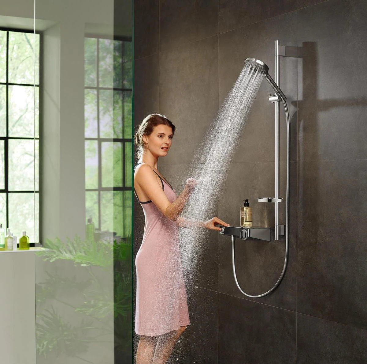 Hansgrohe Raindance Select S Doucheset 120 3jet PowderRain Met Unica'S Puro Glijstang 65 Cm Chroom 21 Hansgrohe Raindance Select S Doucheset 120 3jet PowderRain Met Unica'S Puro Glijstang 65 Cm Chroom - Afbeelding 19