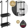 Merkloos Doucherek - Doucherek Zonder Boren - Doucherek Hangend - Zwart - RVS - Doucherekje - Badkamerrek - GRATIS DOUCHETIMER -Badkamer Accessoires Winkel 1200x1189 5