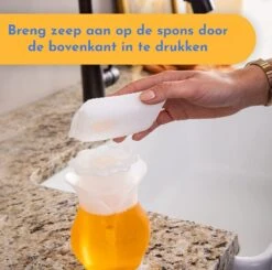 Scrub Daddy Zeepdispenser - Duel Action Soap Dispenser - Wonder WashUp 17 Scrub Daddy Zeepdispenser - Duel Action Soap Dispenser - Wonder WashUp -Badkamer Accessoires Winkel 1200x1191 2