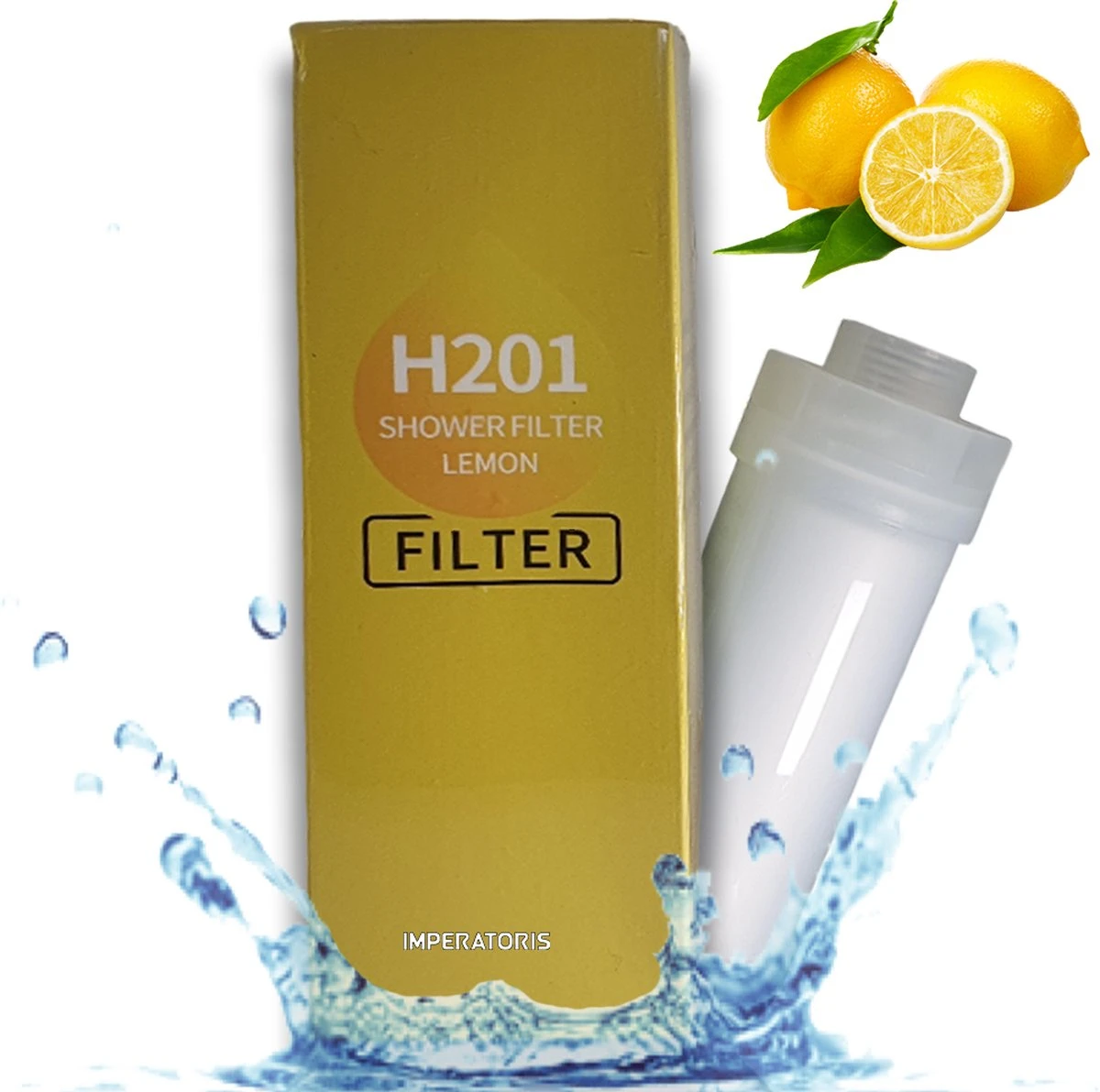 Imperatoris | Douchefilter- Waterfilter Voor Douchekop Met Geur - Shower Filter - Kraanfilter - Spa Gevoel - Lemon 3 Imperatoris | Douchefilter- Waterfilter Voor Douchekop Met Geur - Shower Filter - Kraanfilter - Spa Gevoel - Lemon