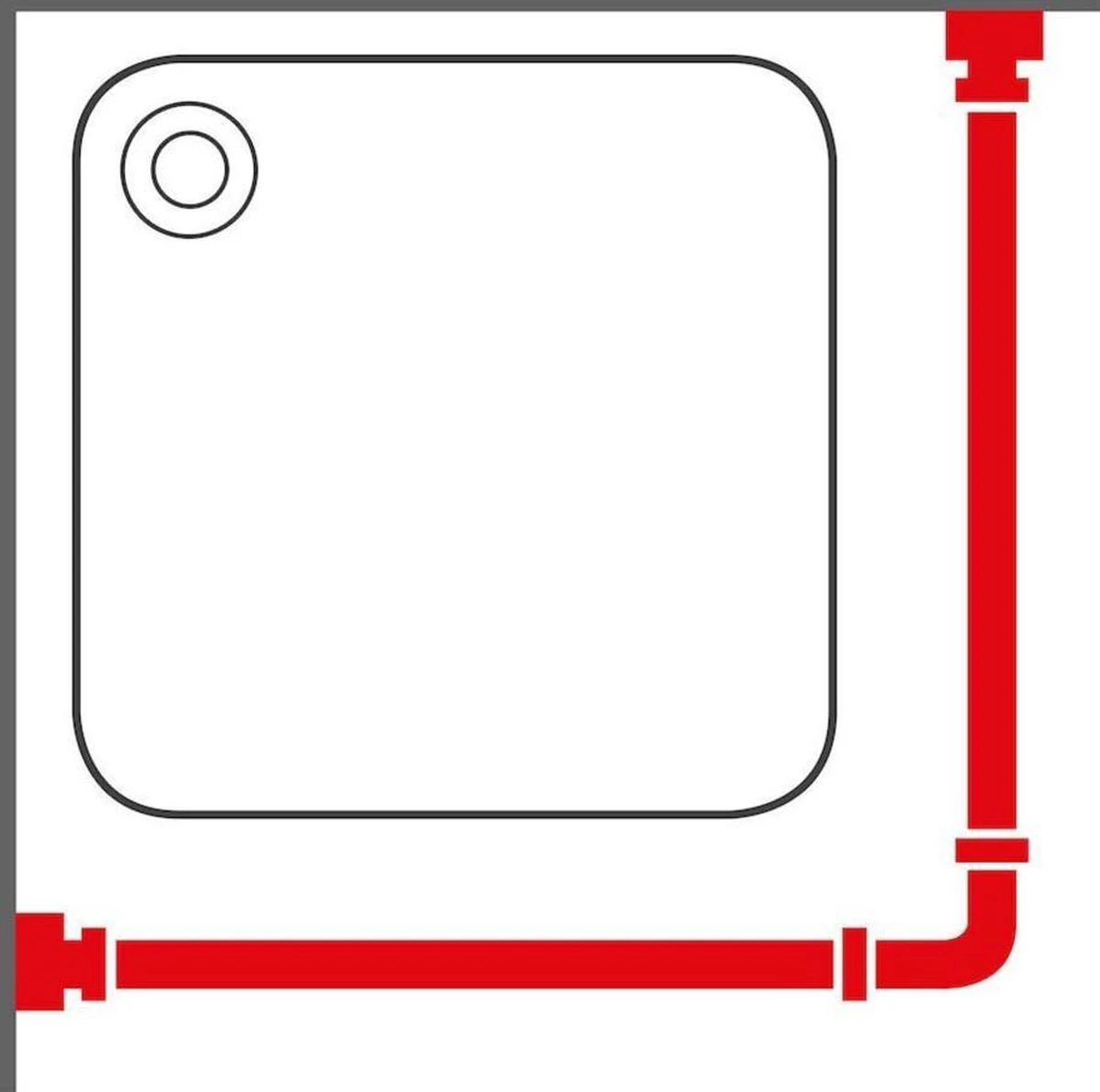 Sealskin Umbrella Douchegordijnstangset - Chroom 5 Sealskin Umbrella Douchegordijnstangset - Chroom - Afbeelding 3