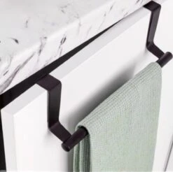 Handdoekstang VALI - 23cm - ZWART (keukenrekje - Handdoekhouder - Handdoekstang - Kastdeur Handdoekrek - Keukenkast Deur Handdoek/Vaatdoek Houder - Deurhanger - Deurhaak Keuken) -Badkamer Accessoires Winkel 1200x1193 2