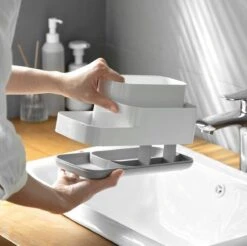 Tandenborstelhouder Badkamer – Elektrische Tandenborstel Houder - Tandenborstel - Make Up Organizer - Desk Organizer - Bureau Organizer - Opbergbox - Wit -Badkamer Accessoires Winkel 1200x1193 6