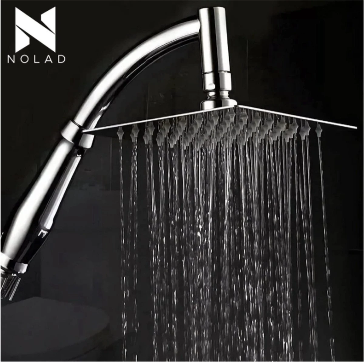 Merkloos Regendouchekop Deluxe | ø 35 Cm | Douchekop Met Slang En Houder | Douchekop | Doucheslang | Douchekophouder | Complete Doucheset | Roestvrij Staal | 360° Draaibaar | Badkamer Accessoires | Elite Pure Chrome Collection 2022 6 Merkloos Regendouchekop Deluxe | ø 35 Cm | Douchekop Met Slang En Houder | Douchekop | Doucheslang | Douchekophouder | Complete Doucheset | Roestvrij Staal | 360° Draaibaar | Badkamer Accessoires | Elite Pure Chrome Collection 2022 - Afbeelding 4