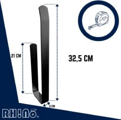 Reserverolhouder | Rh!no | WC-rolhouder | Zwart | Ophangen Zonder Boren Mogelijk| Toiletrolhouder | Plakstrip | 3 Rollen | Rh!no -Badkamer Accessoires Winkel 1200x1197 2