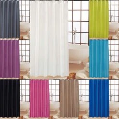 KAV – Douchegordijn - 180x220cm - Polyester - Wit -Badkamer Accessoires Winkel 1200x1199 17