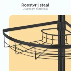 Goliving Doucherek - Doucherek Zonder Boren - Telescopisch Doucherek - Voor Plafonds Tot 2.9m Hoog - Zwart -Badkamer Accessoires Winkel 1200x1200 1028