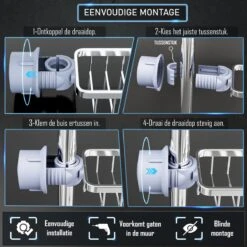 Nolad® - Doucherek Hangend - Doucherek Zonder Boren - Keukenrek - Gootsteen Organizer - Badkamer Accessoires - Zilver 15 Nolad® - Doucherek Hangend - Doucherek Zonder Boren - Keukenrek - Gootsteen Organizer - Badkamer Accessoires - Zilver -Badkamer Accessoires Winkel 1200x1200 1092