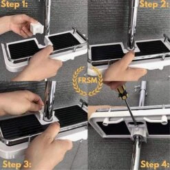 Merkloos Doucherek Zonder Boren –Douchemand- Badkamerrek-Doucheplank- Badkamer Organiser- Doucherek Hangend-Doucherek Zwart – Doucherek Hangend – Badkamer Organizer – Douche Organizer - Doucherekje - Doucherekje Zonder Boren-Zilver-Zwart-Wit -Badkamer Accessoires Winkel 1200x1200 1116